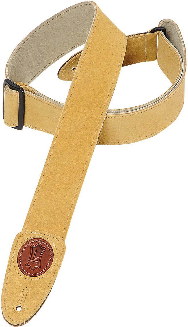 Levy's MSS7-TAN 2" Signature Series Suede Strap Guitar/Bass-TAN