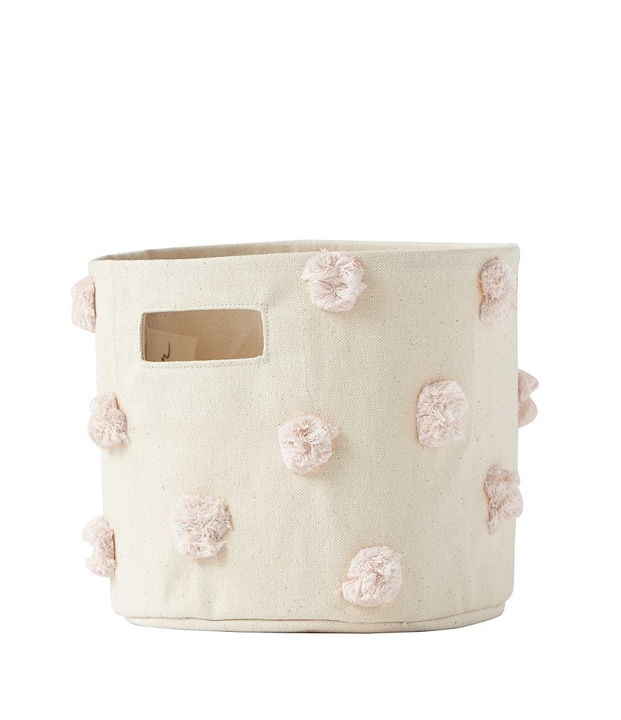 Edgehill Collection Hand-Woven Rattan Market Basket