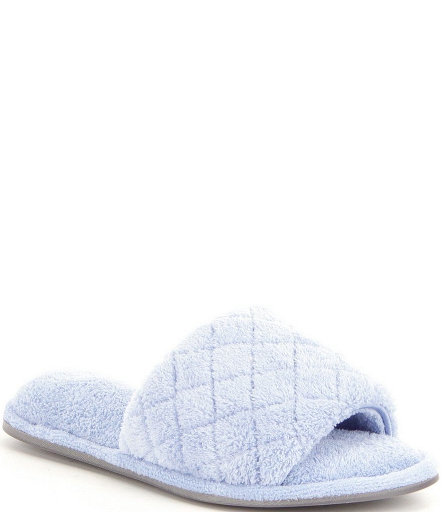 Cabernet Quilted Microfiber Terry Slippers