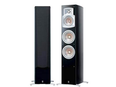 Yamaha NS-555 3-Way Bass Reflex Floor Standing Speaker (Black, Single)