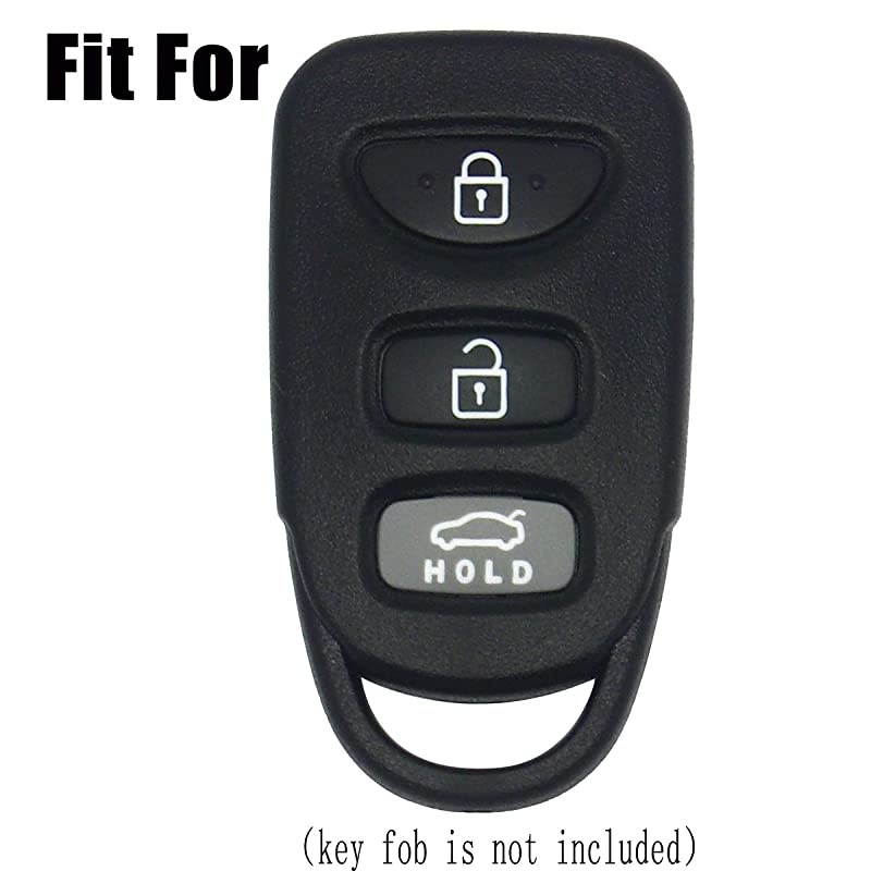 2Pcs Silicone 3buttons Smart Key Fob Remote Skin Cover Protector Keyless Entry Case for Hyundai Elantra Genesis Sonata Kia Sorento Forte Optima Rondo Spectra