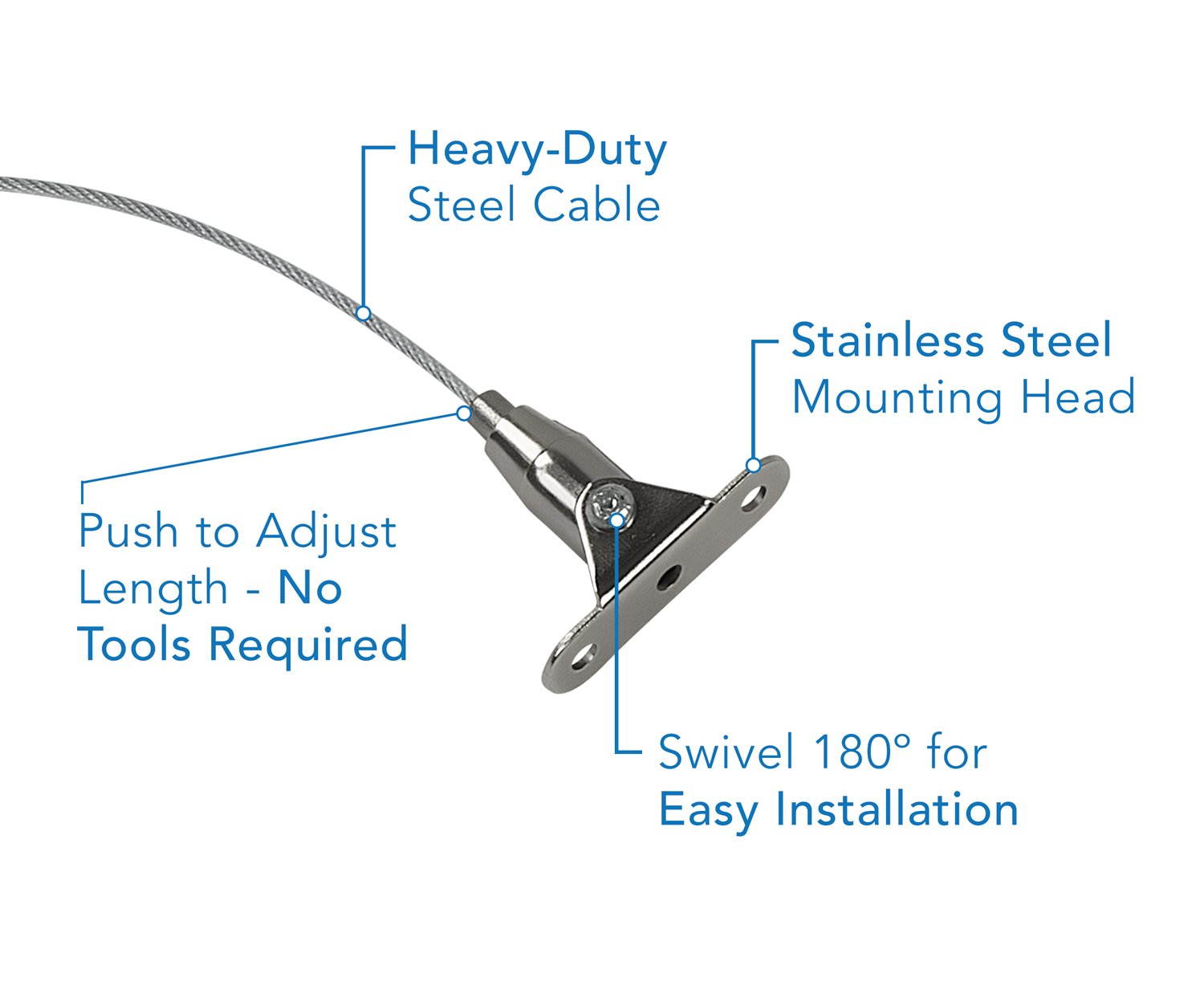 Mount-It! Furniture Anti-Tip Anchor Steel Child Safety Straps | Secure Wall Anchors | Adjust Up to 12 inches | 2 Pack