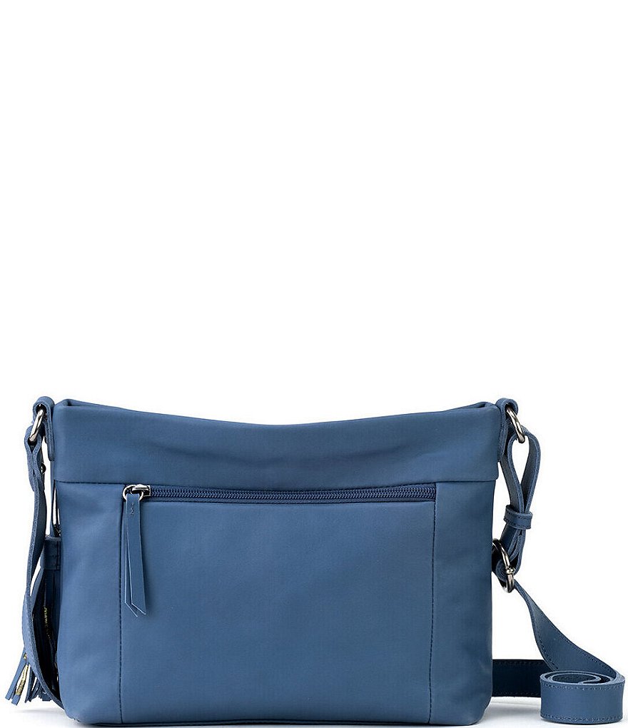 The Sak Melrose Top Zip Embossed Leather Crossbody Bag