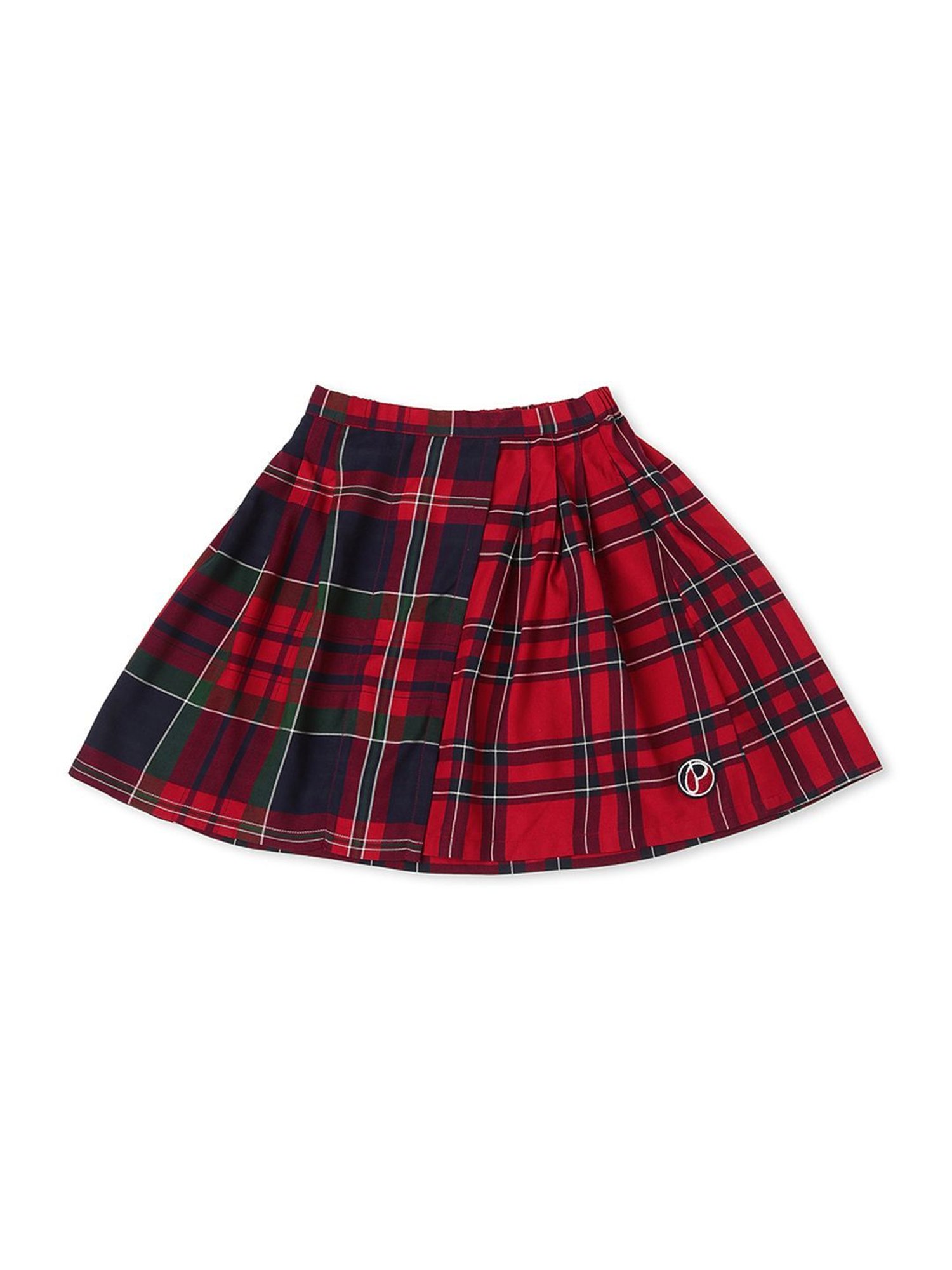 A Little Fable Kids Multicolor Solid Skirt