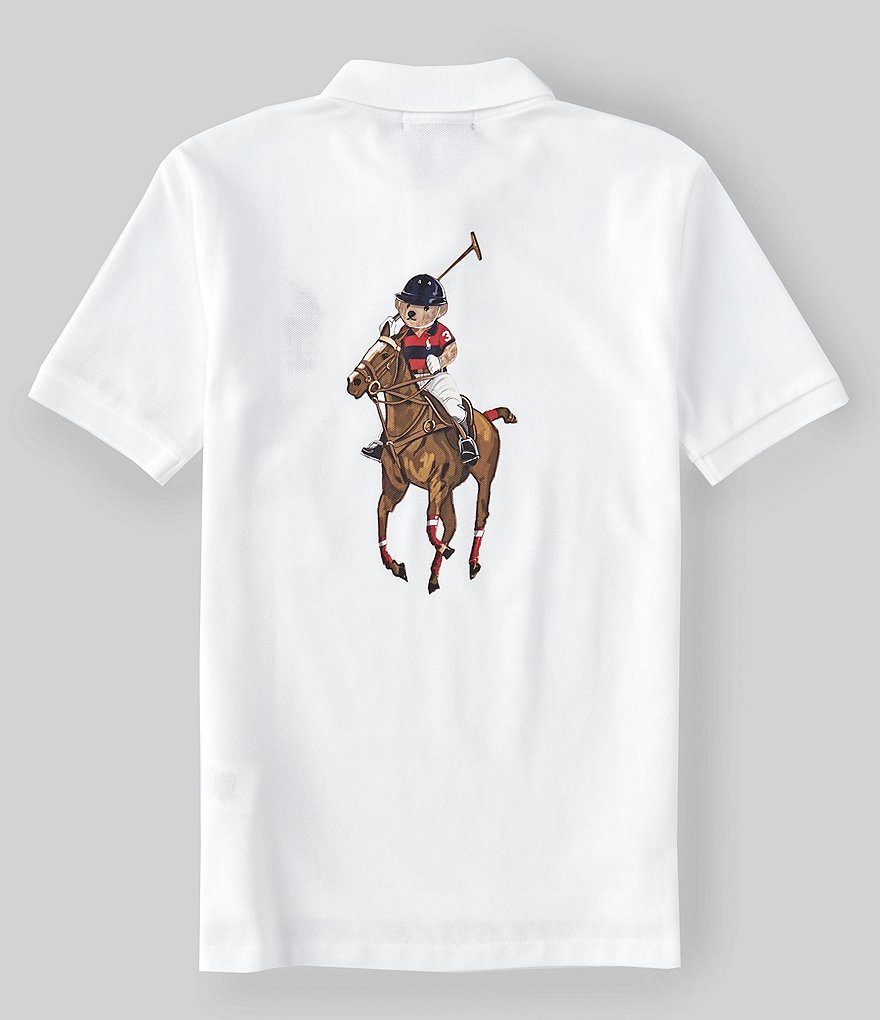Polo Ralph Lauren Big Boys 8-20 Short-Sleeve Polo Bear Polo Back-Graphic Polo Shirt