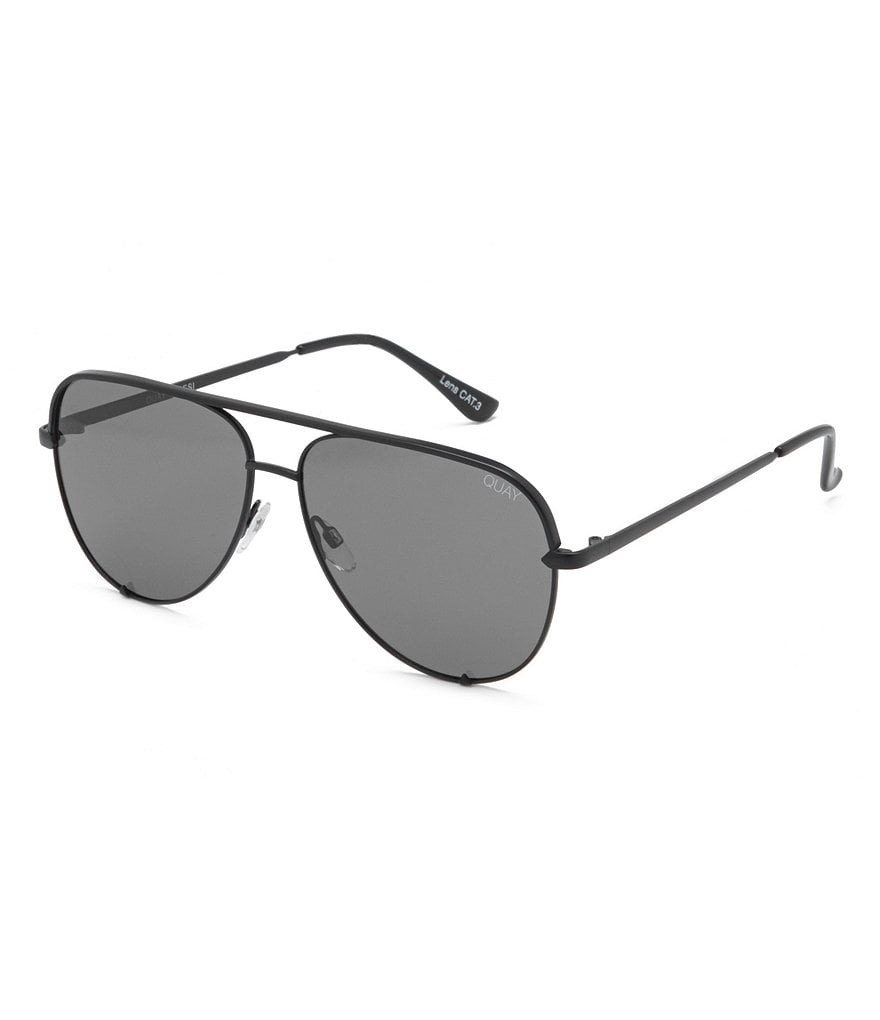 Quay Australia Polarized High Key Aviator Sunglasses