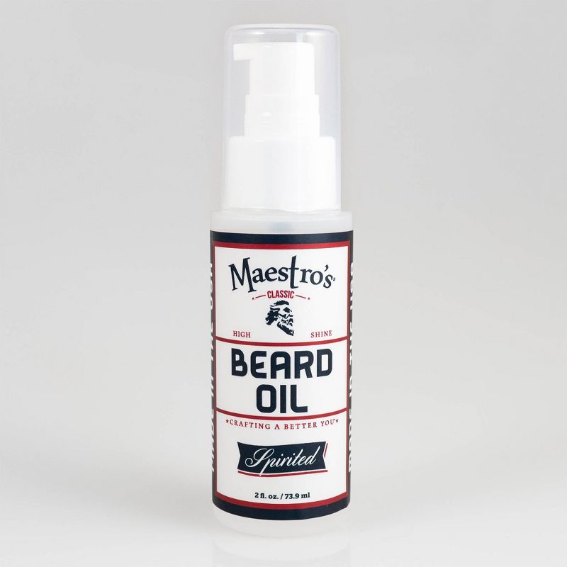 Maestro's Spirited Blend Classic Dry Beard Oil - 2 fl oz