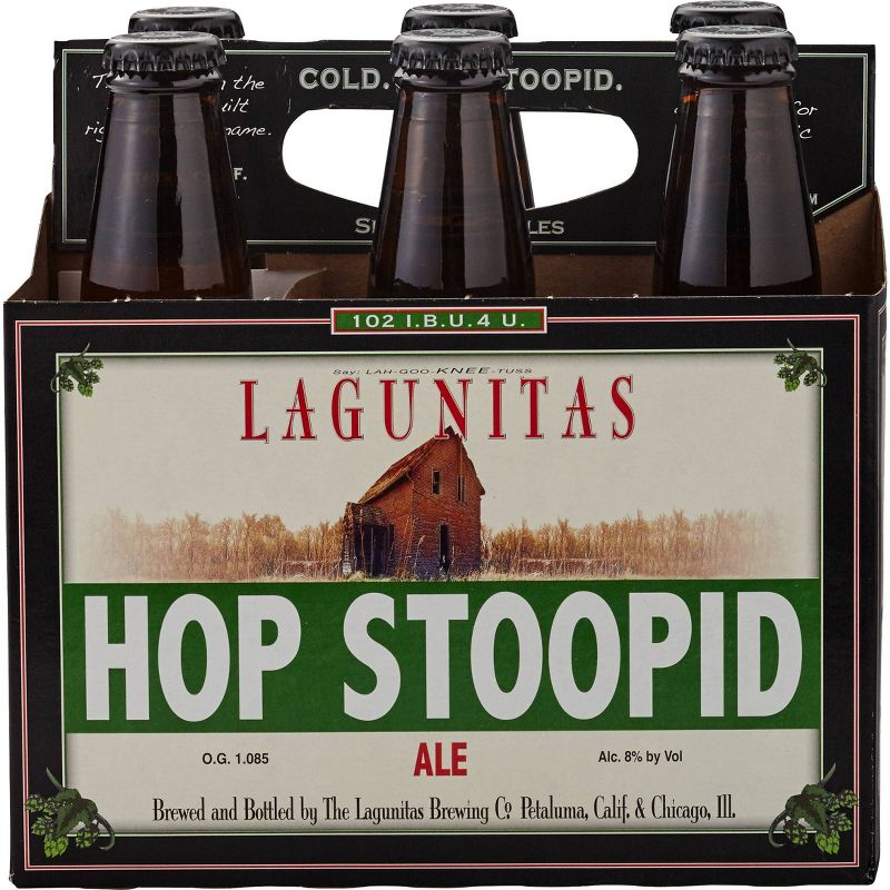 Lagunitas Hop Stoopid Double IPA Beer - 6pk/12 fl oz Bottles