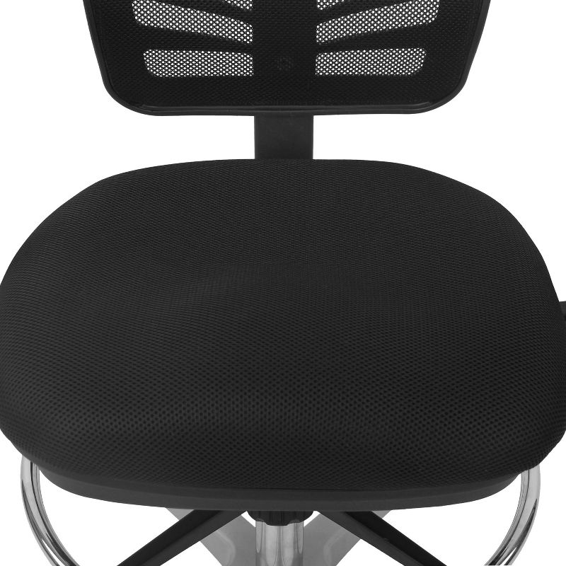 Mission Drafting Chair Black - Poly & Bark