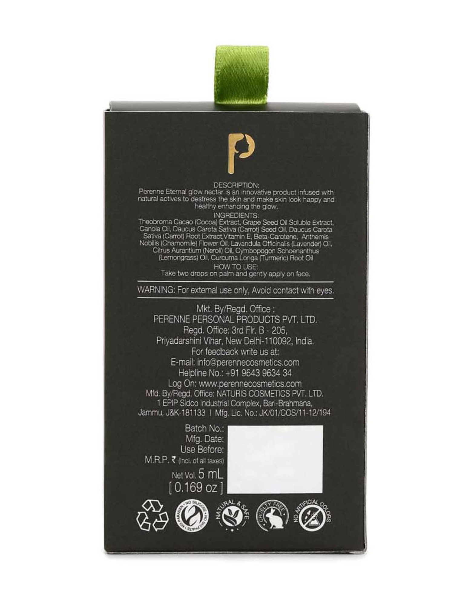 Perenne Eternal Glow Nectar Dry Oil Serum - 5 ml