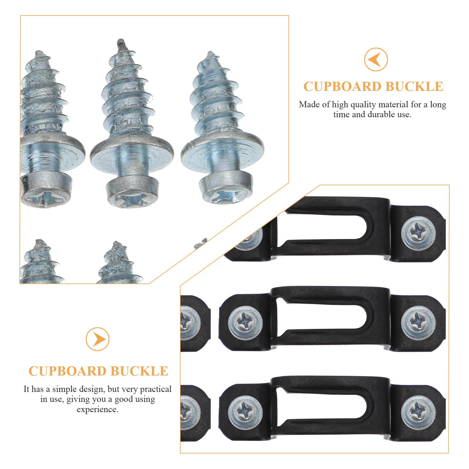 50 Sets Screw Fastener Premium Prime Sturdy Buckle Fastener Connector for Cabinet