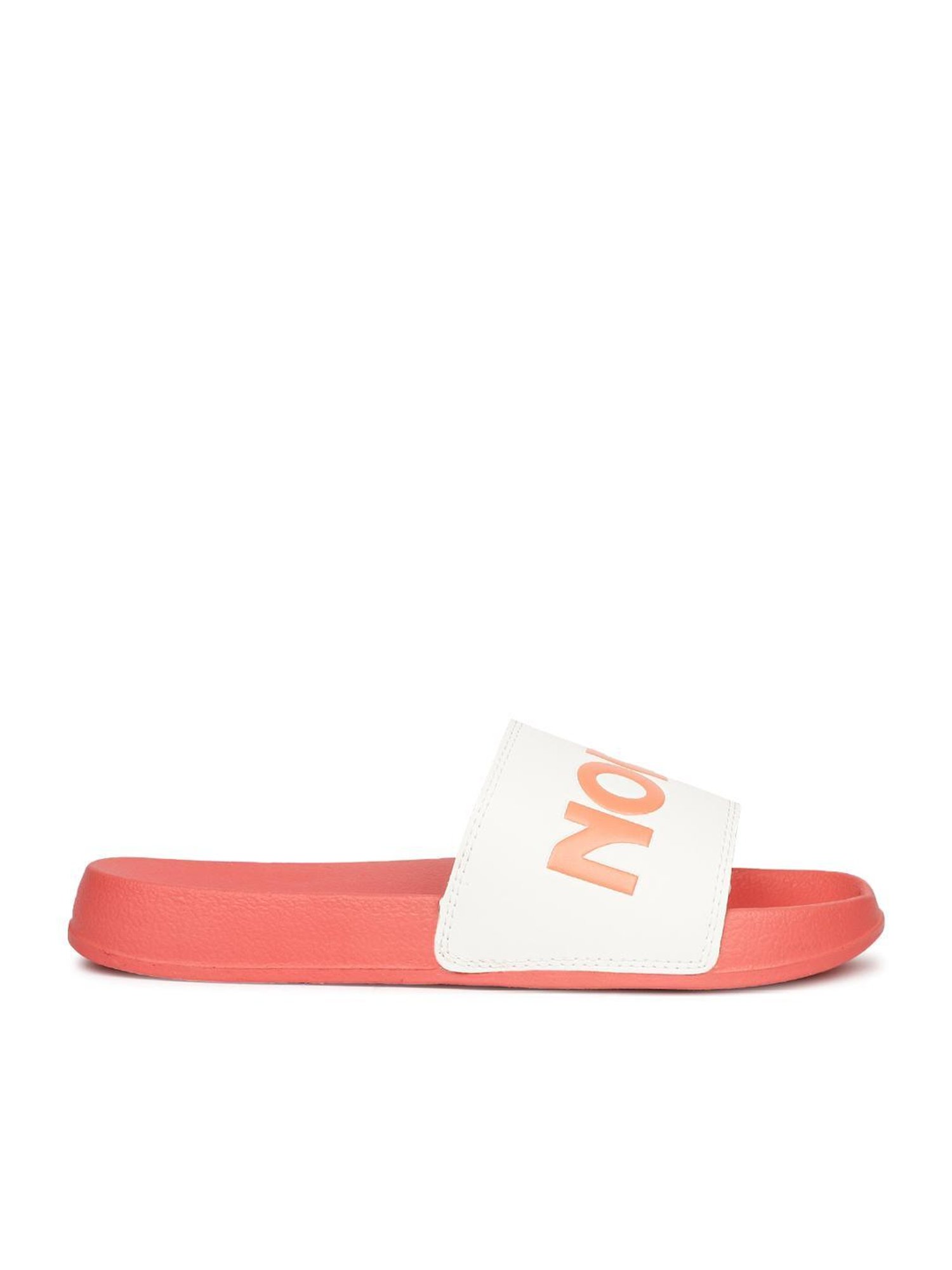 North Star by Bata Women's Orange & White Slides