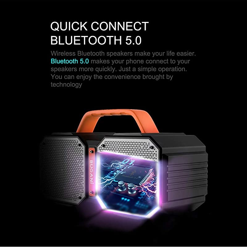 Bluetooth SpeakerM83 40W Bluetooth 50 Waterproof Outdoor Speaker2400 Minutes Playtime with Charge Your Phonefor PartyCampingGym