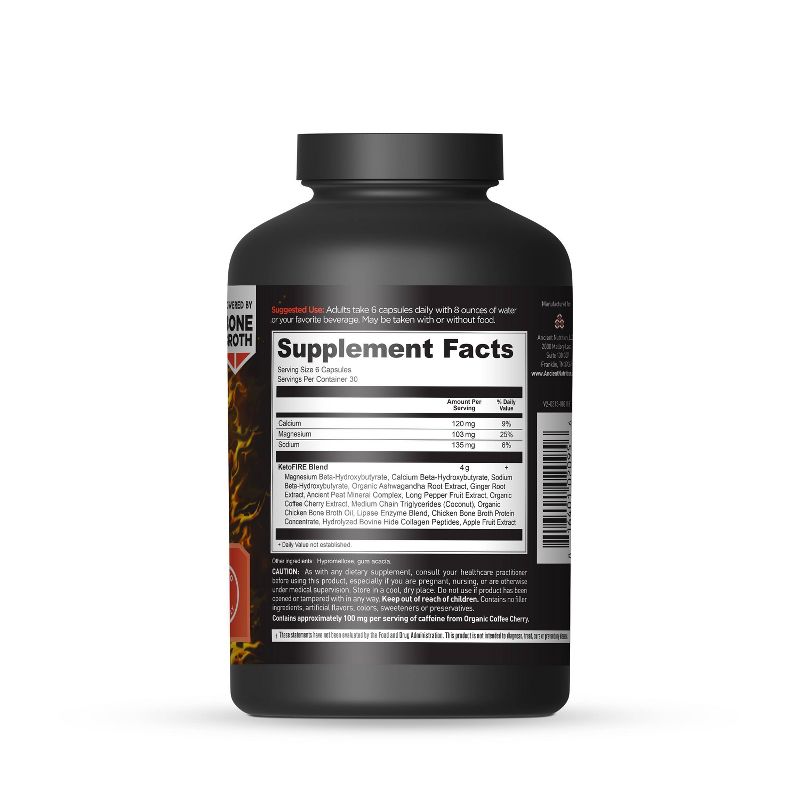 Ancient Nutrition KetoFIRE Weight Loss Supplement Capsules - 180ct