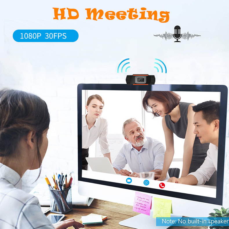 480P Full HD Autofocus Webcam With Noise Reduction Mic USB Web Camera Video Conference For Laptop Computer