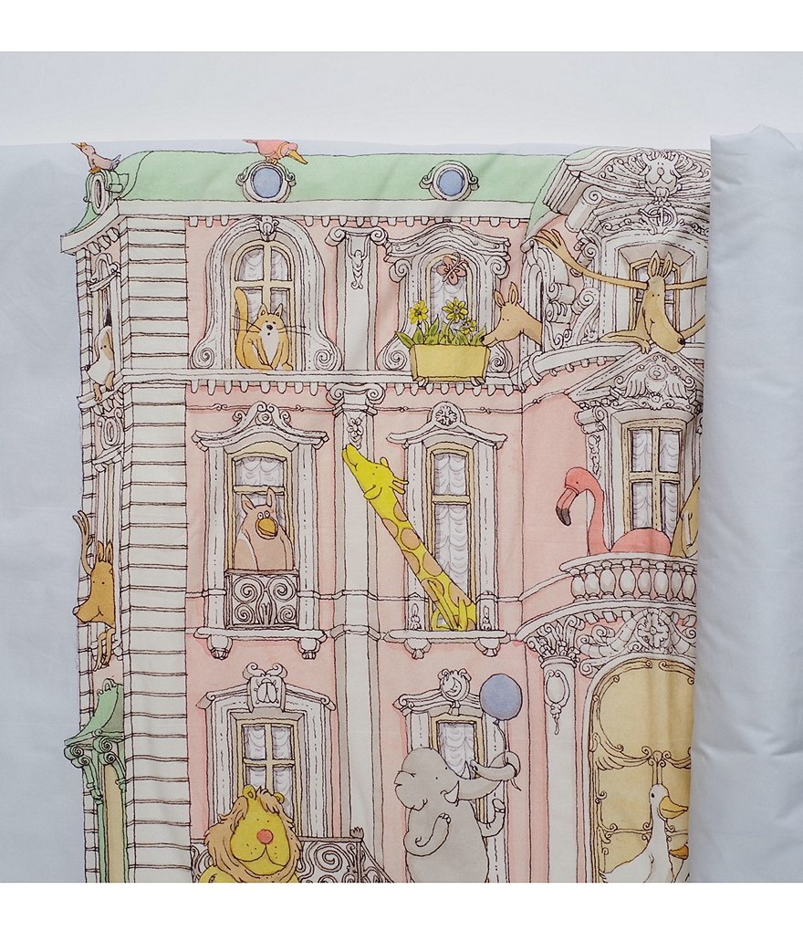 Atelier Choux Paris Baby Monceau Mansion & Hot Air Balloon Reversible Quilt