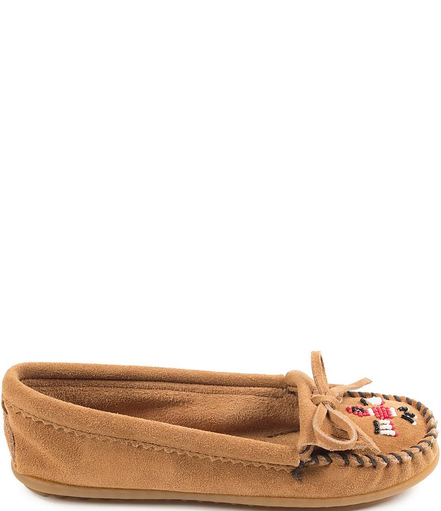 Minnetonka Thunderbird II Beaded Suede Moccasins