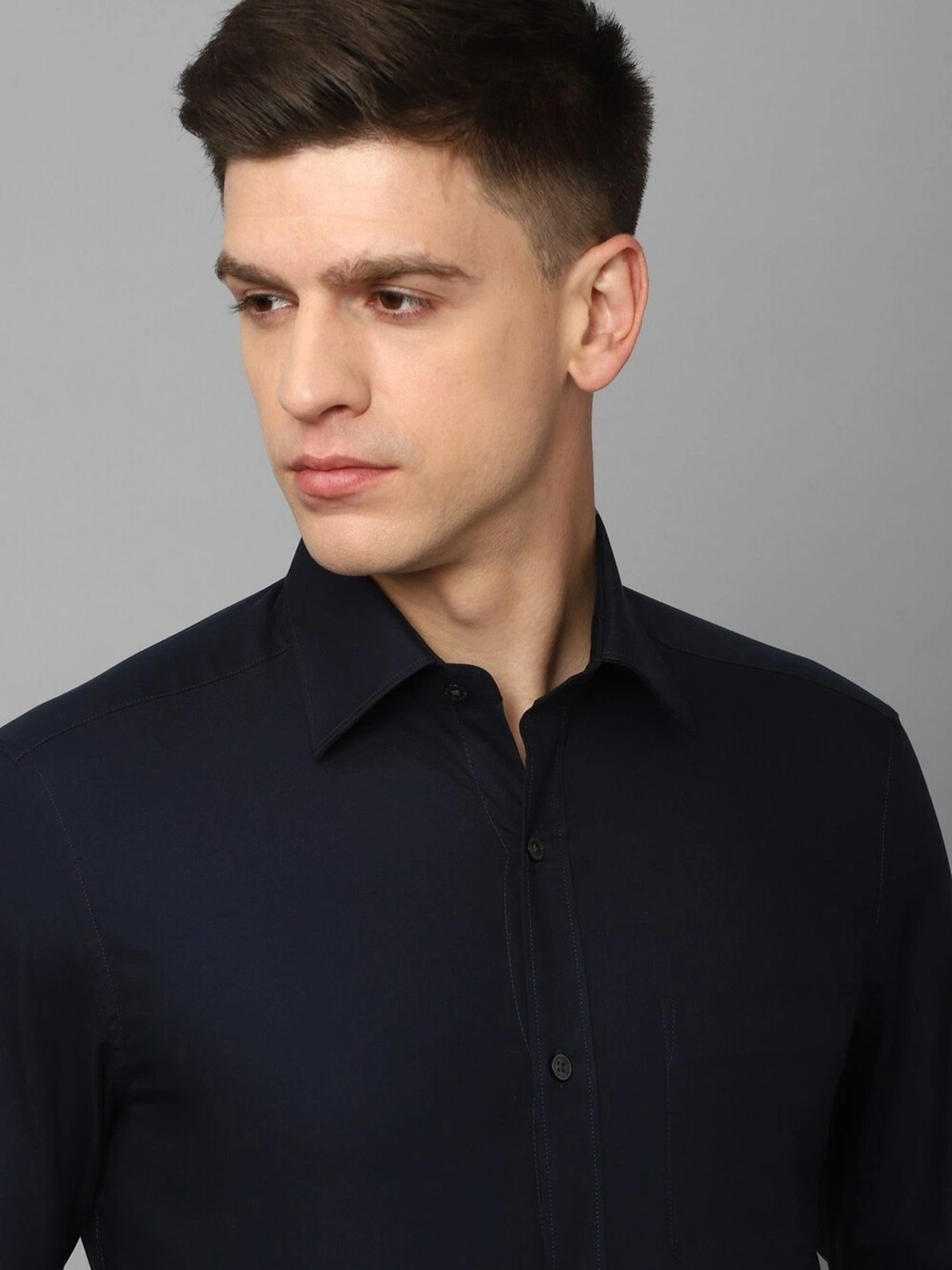 Louis Philippe Navy Regular Fit Shirt