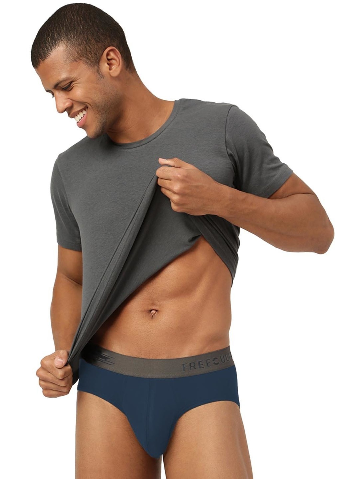 Freecultr Midnight Blue & Prussian Blue Comfort Fit Briefs - Pack of 2