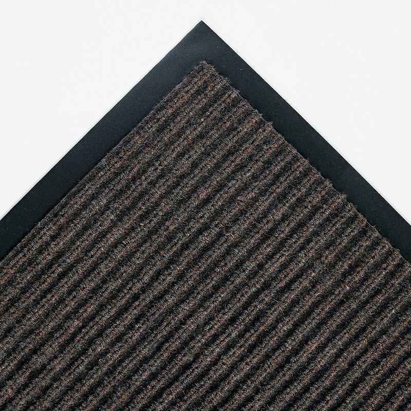 3'x5' Rectangle Solid Floor Mat Brown - Crown