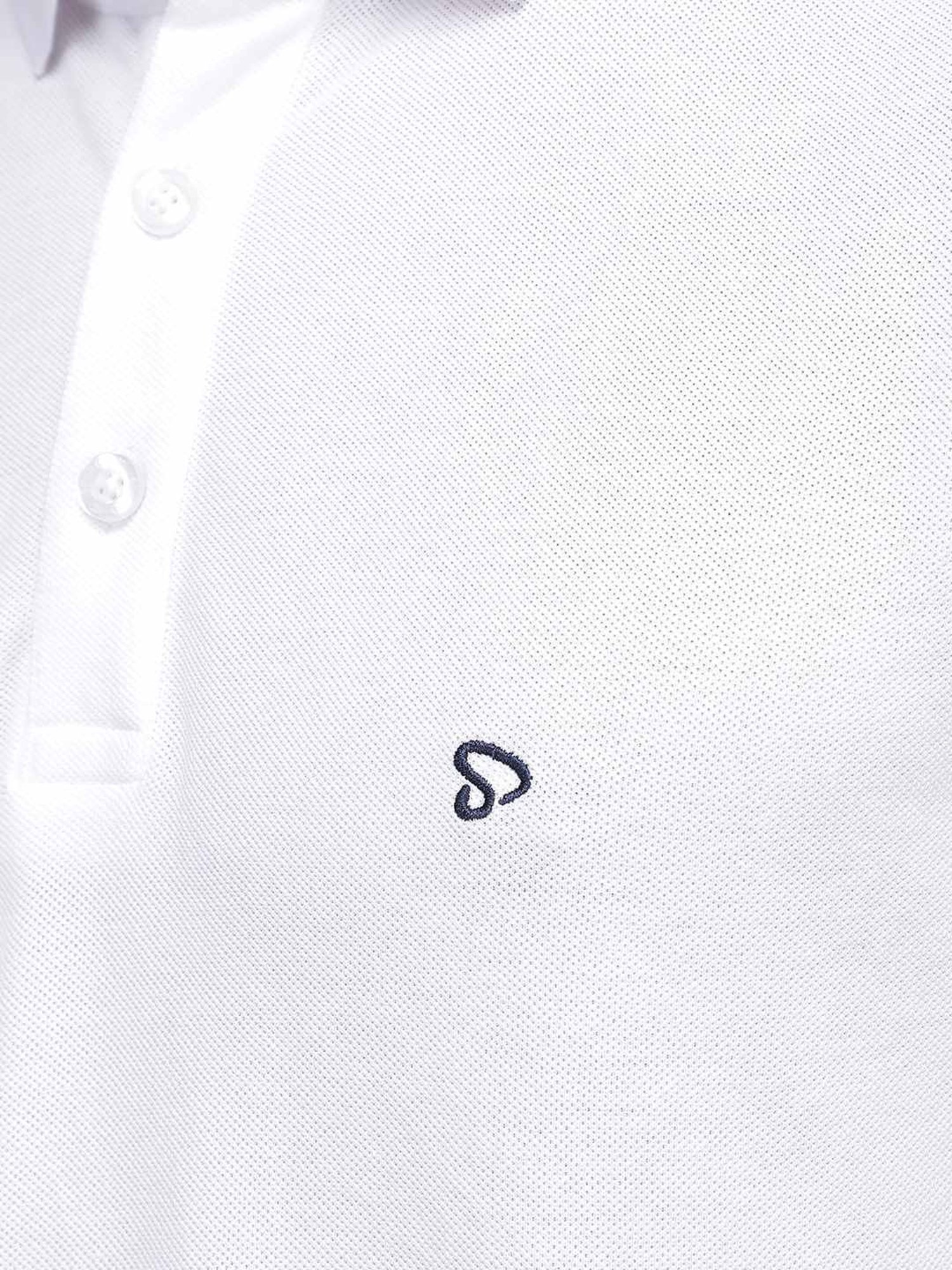 Sporto White Regular Fit Polo T-Shirt
