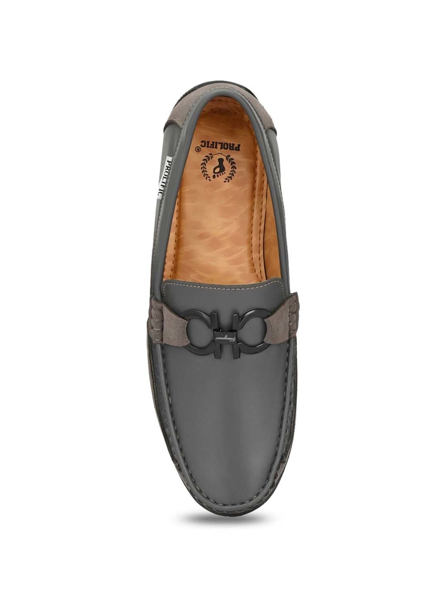 Prolific Men's Grey Casual Loafers