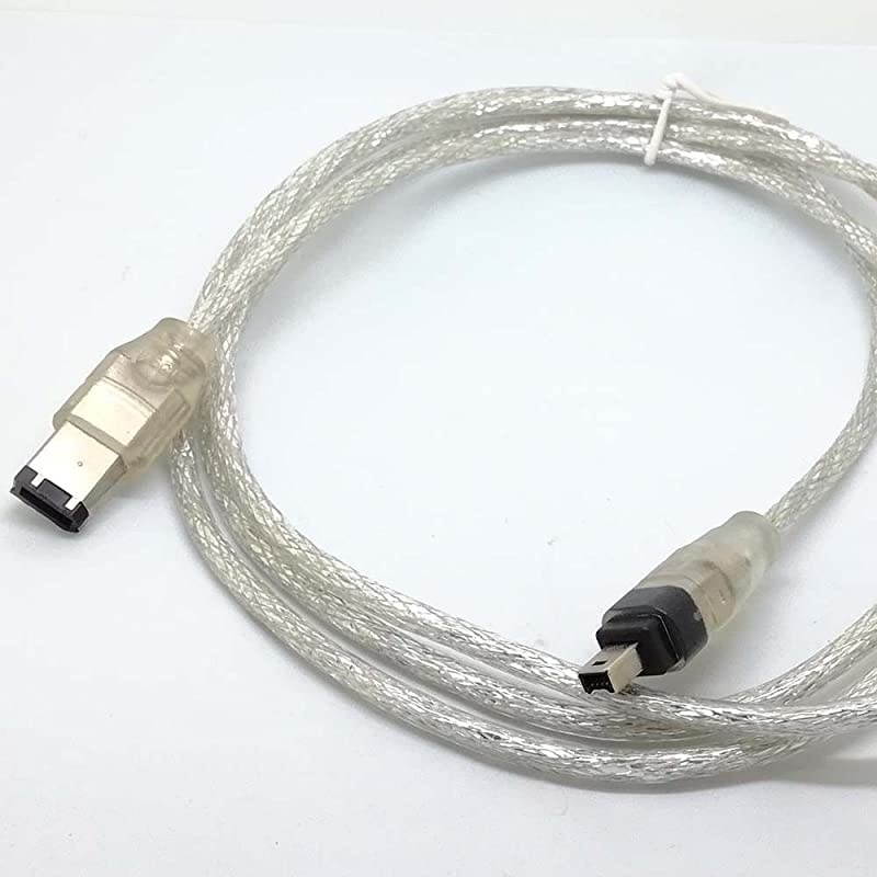 Wire Lead 5 Feet 1.5M IEEE 1394 Wire iLink DV Cable 6 Pin to 4 Pin Cord