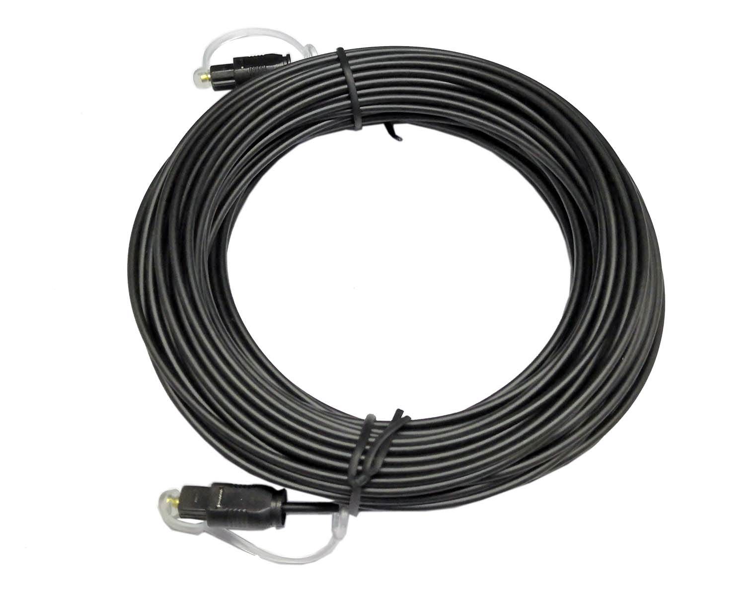 Digital Optical Audio Cable Toslink Cable -Fiber Optic Male to Male Cord for Home Theater, Sound Bar, TV, PS4, Xbox, Playstation & More - 5ft