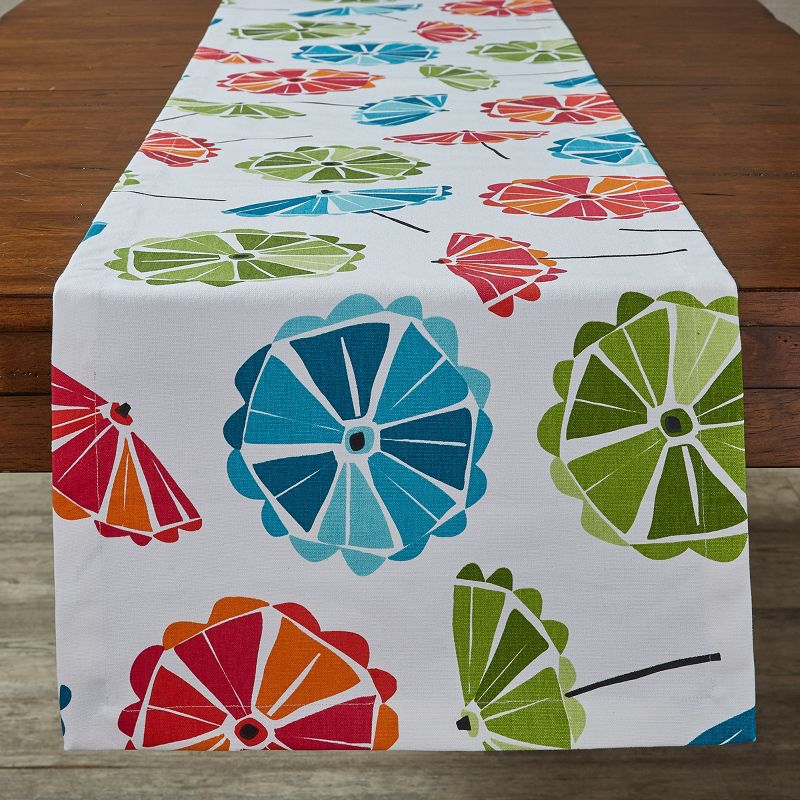 Split P Parasol Table Runner - 72''L - White