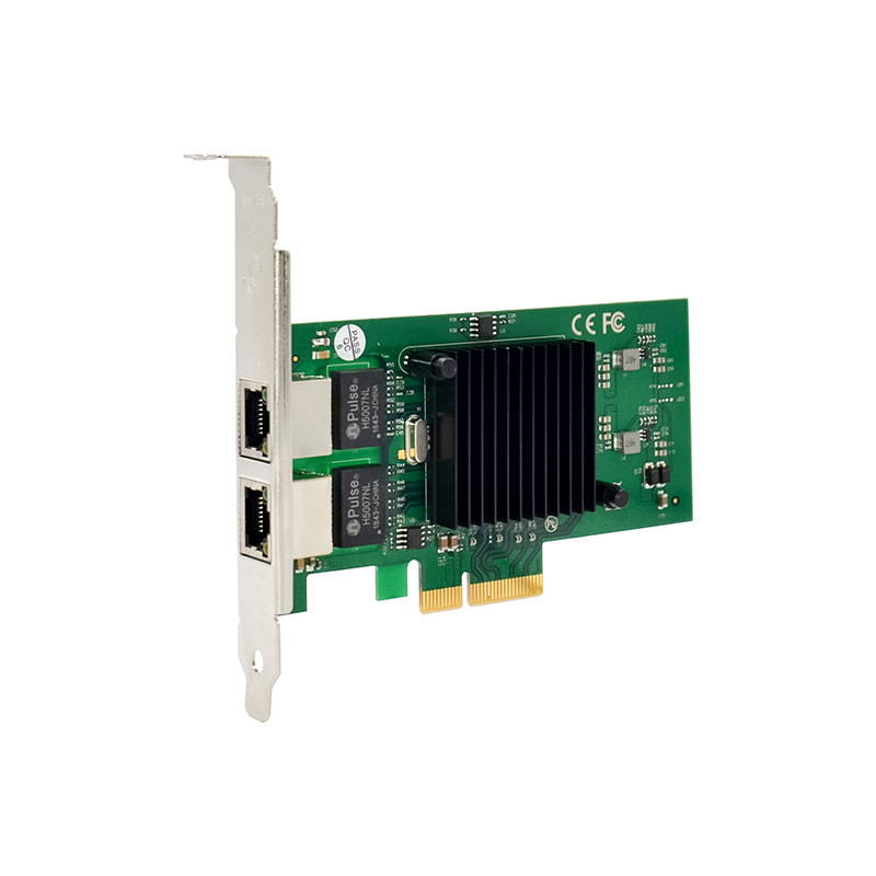 PCI-E X4 Intel82576 Network Interface Card Dual Gigabit Ethernet RJ45 Port for Desktop Computer