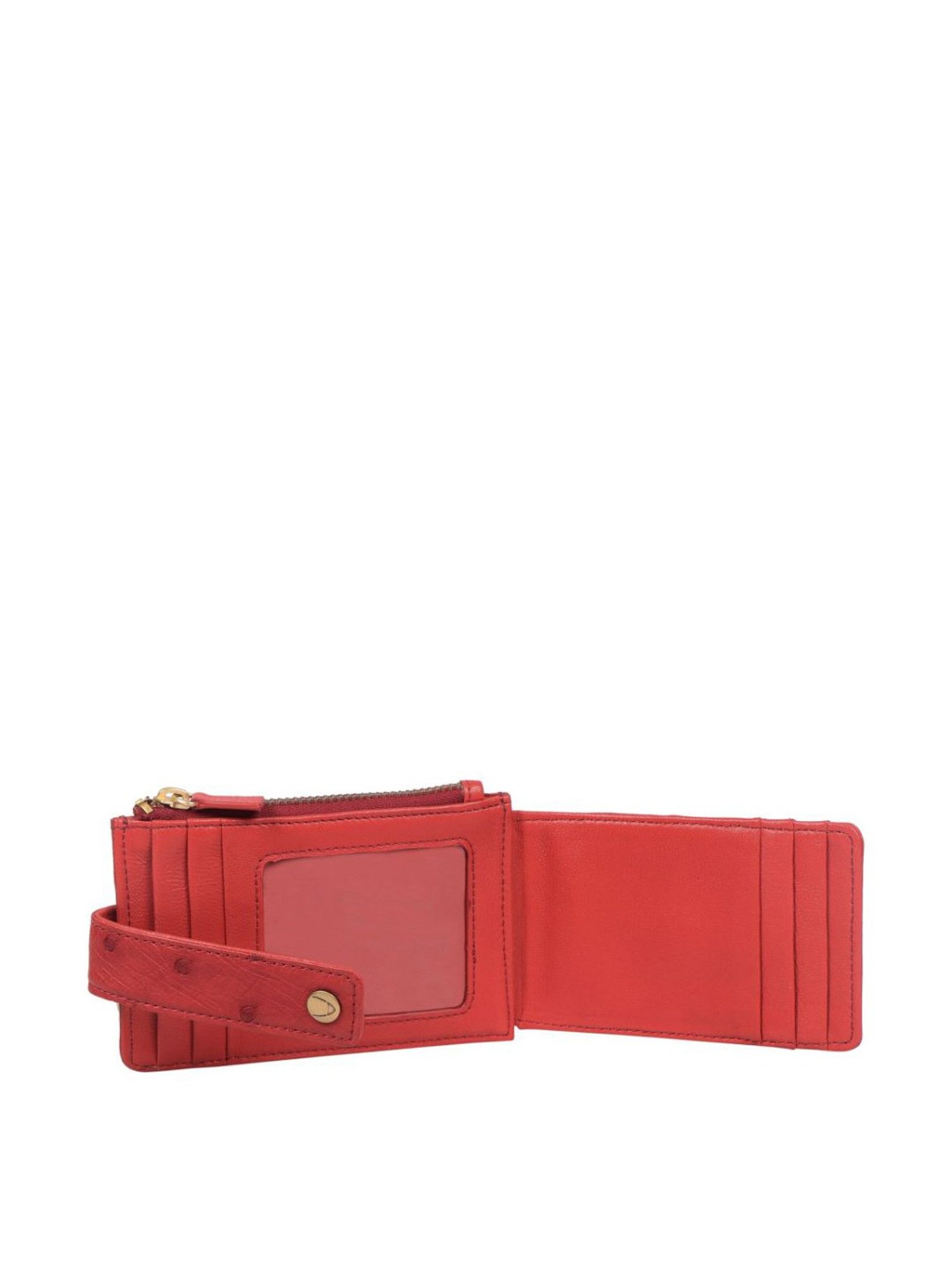 Hidesign Red Textured Card Holder