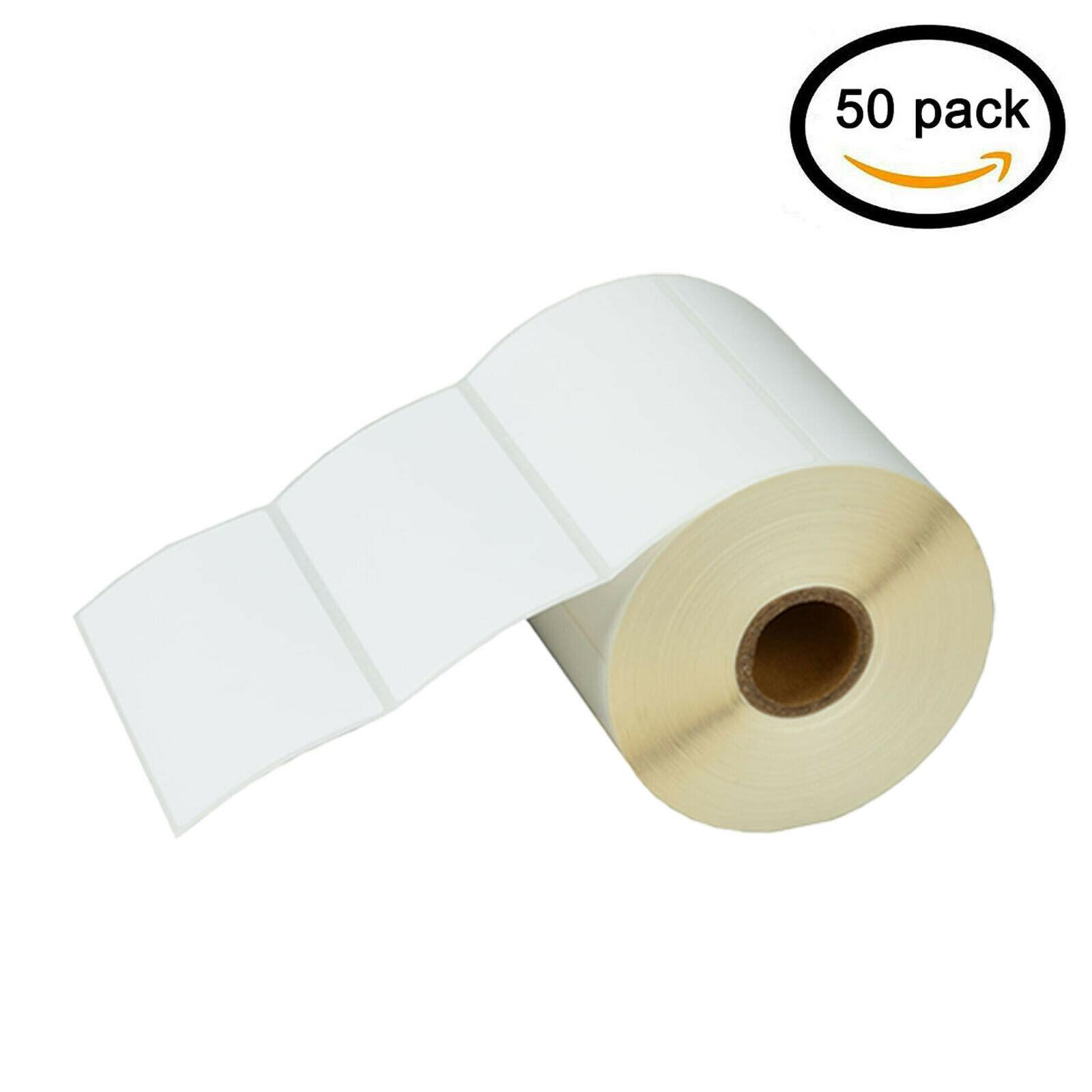 GREENCYCLE 50 Roll (750 Labels/Roll) Compatible Direct Thermal Paper Label 4 x 2 inch 1'' Core Blank Shipping Address Barcode Multi-function Labels For Zebra GC420T GX420D ZP-450 LP-3742 Label Printer