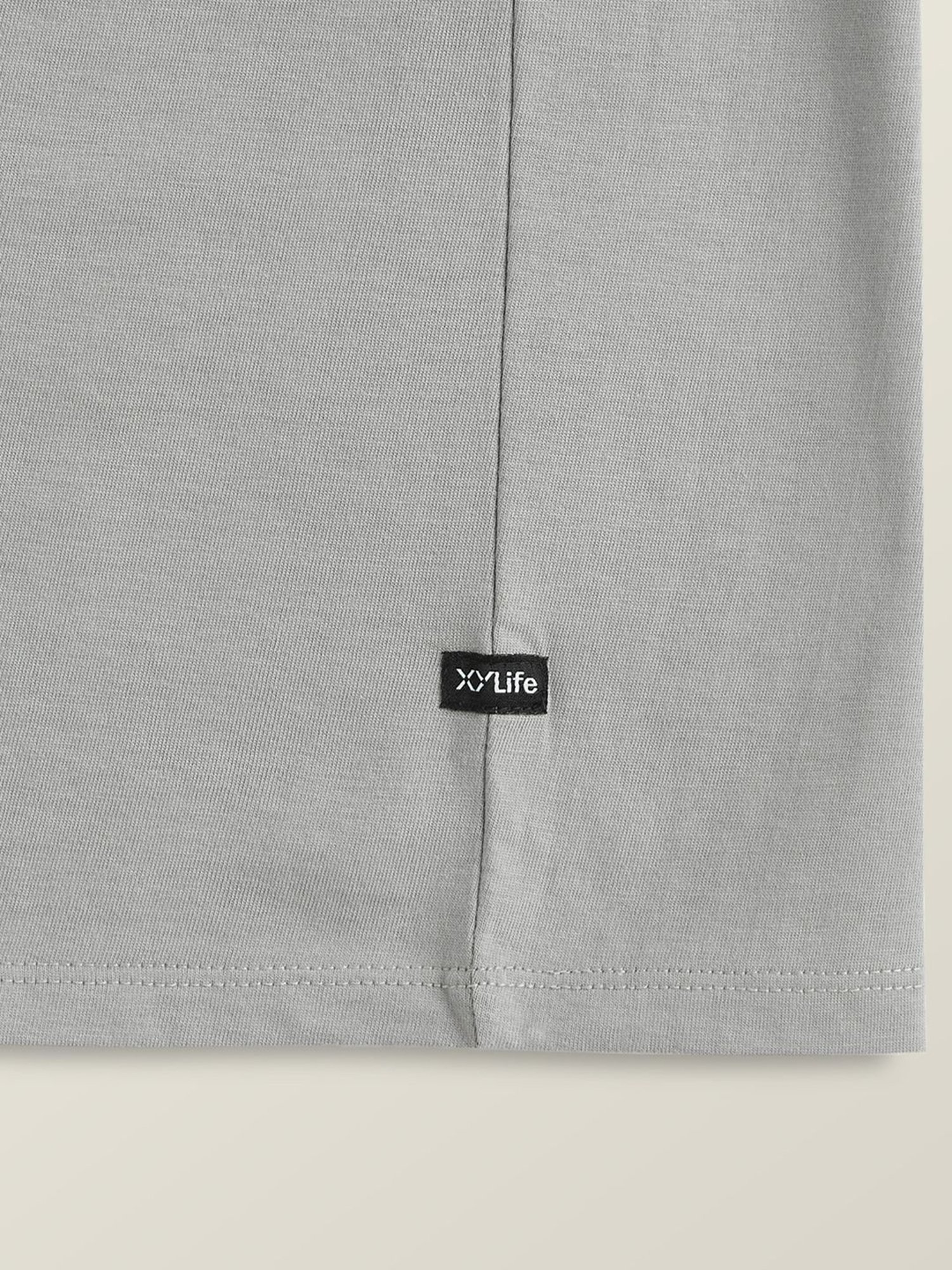 XY Life Kids Blue & Grey Cotton Relaxed Fit T-Shirts (Pack of 2)