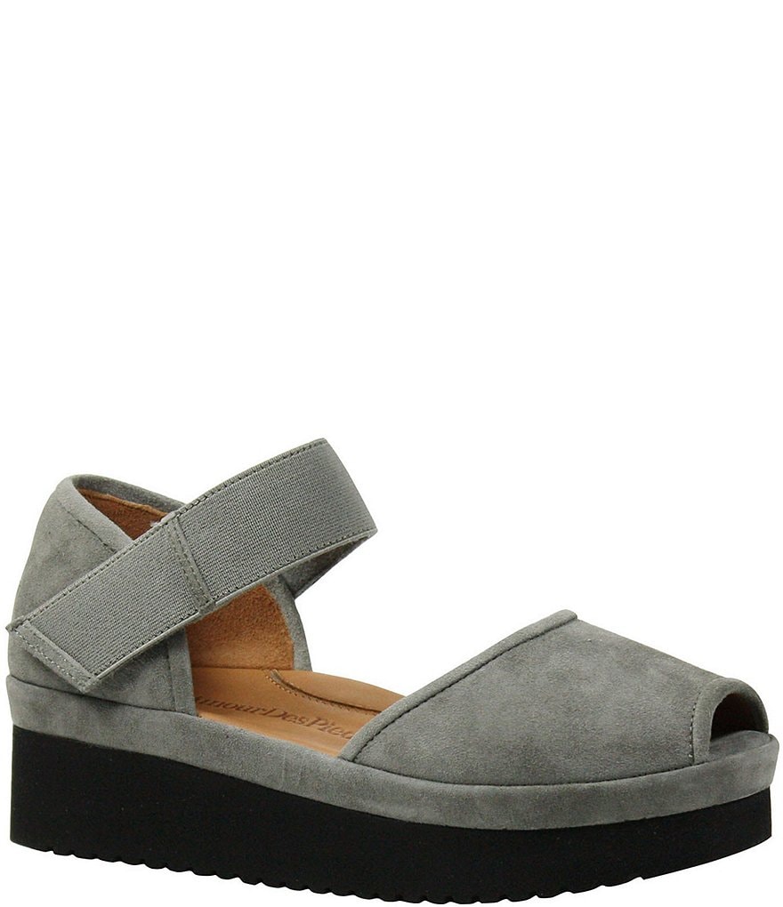 L'Amour Des Pieds Amadour Suede Flatform Sandals
