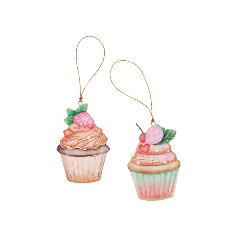 C&F Home Cupcake Ornaments, A/2