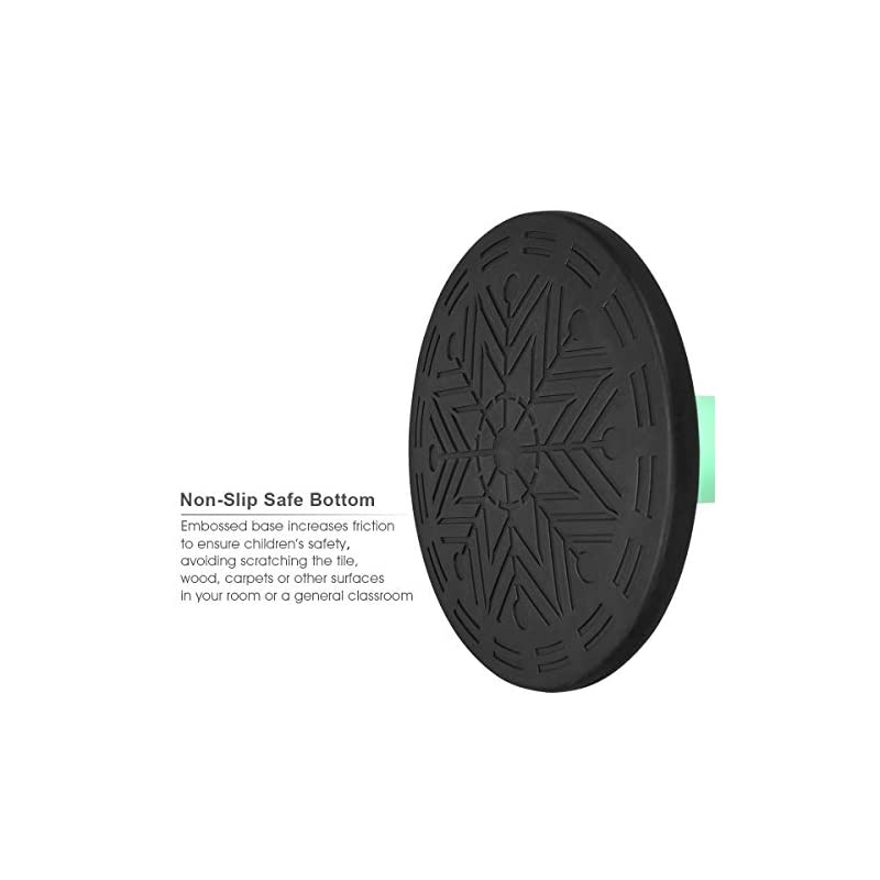 Wobble Chair Adjustable-Height 23 Inch Active Learning Stool Sitting Balance Chair for Office Stand Up Desk (Green)