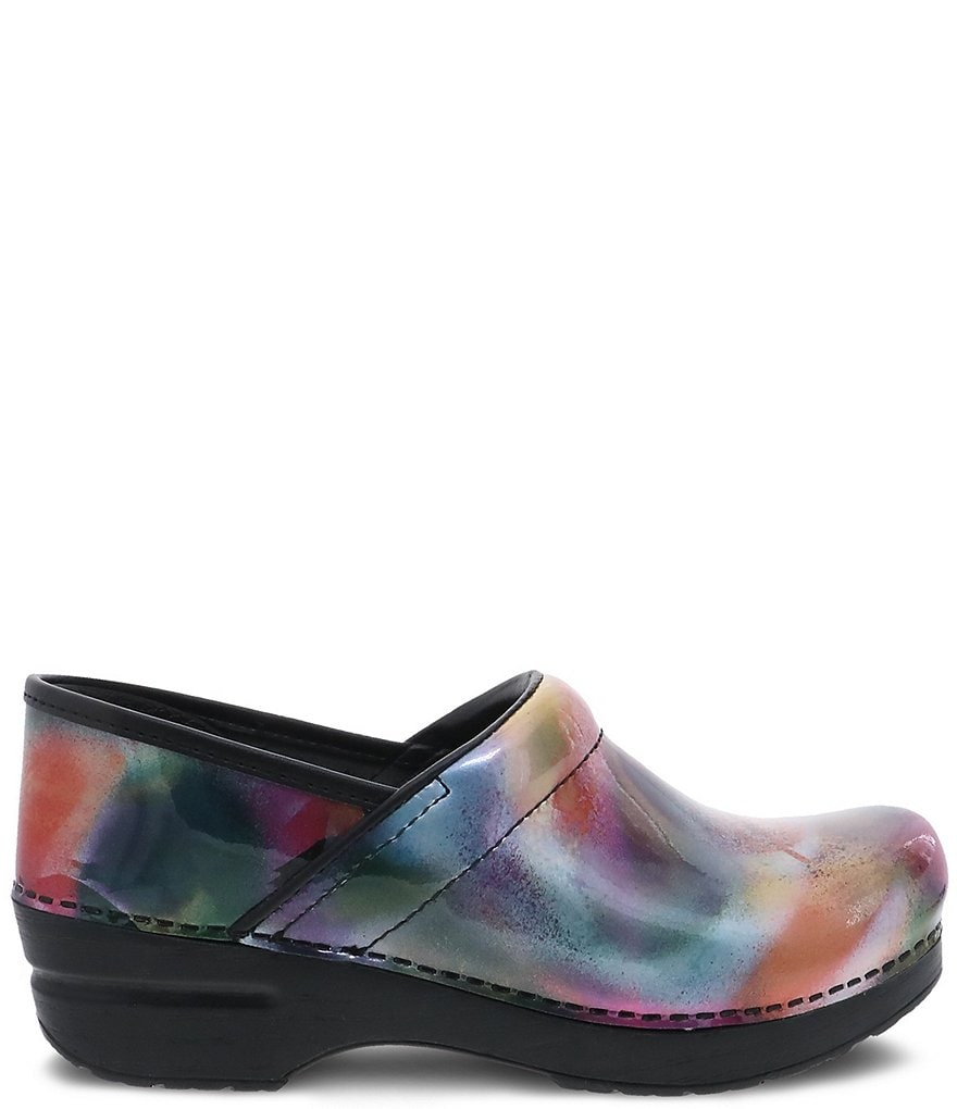 Dansko Professional Spray Paint Print Patent Leather Clogs