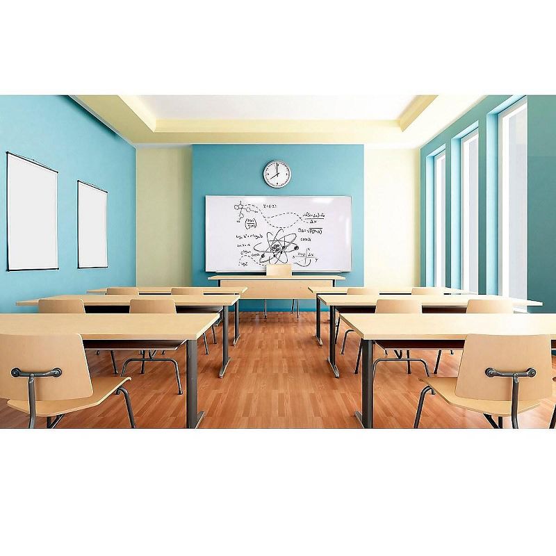 Ghent Magnetic Porcelain Whiteboard with Aluminum Frame 4'H x 5'W M1454