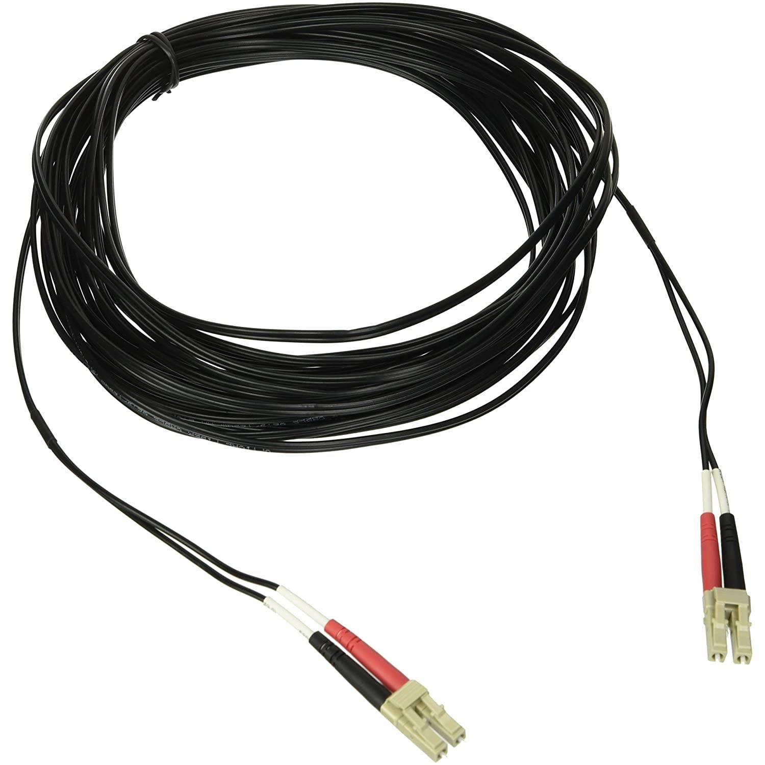 C2G/Cables to Go 37245 LC/LC Duplex 62.5/125 Multimode Fiber Patch Cable (10 Meter, Black)