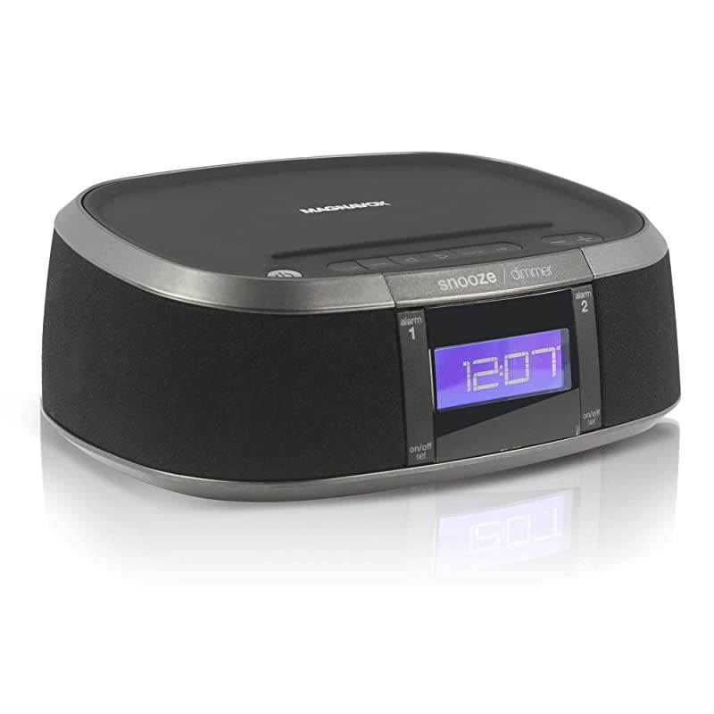 Magnavox Interactive  Alexa Voice Activated WiFi Clock Digital PLL FM Radio with USB Charging Port