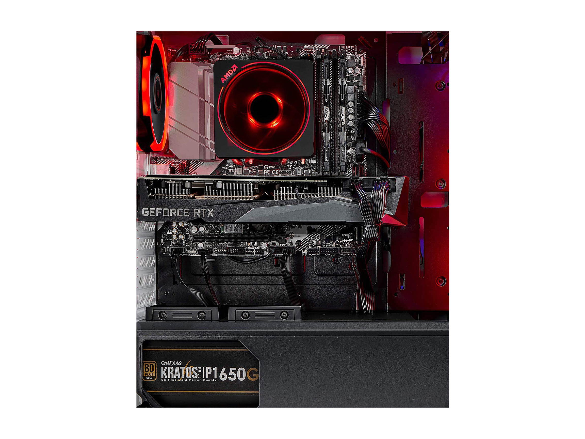 Skytech Chronos Gaming PC Desktop - AMD Ryzen 7 3700X 3.60 GHz, RTX 3070 8 GB, 16 GB DDR4 3200, 1 TB NVMe SSD, B550 Motherboard, 650W Gold PSU, Windows 10 Home 64-bit, AC WiFi