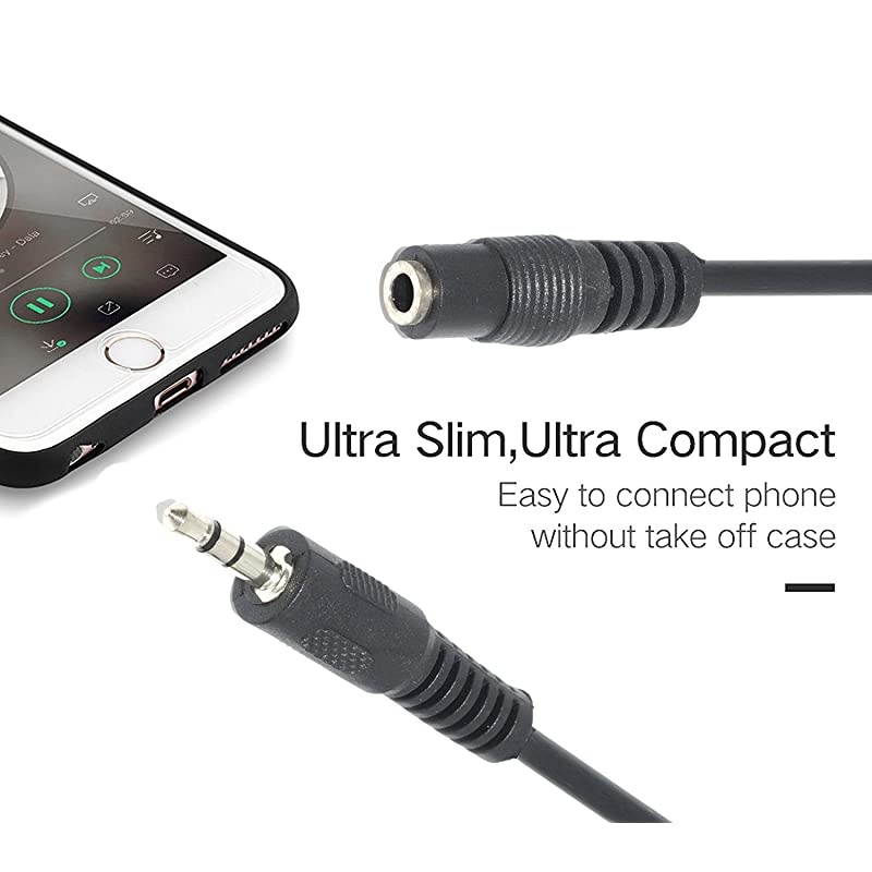 Feet 35mm Male to Female Stereo Audio Jack Extension Cable