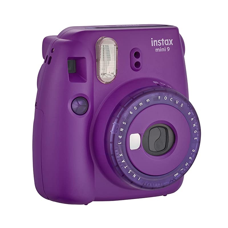 Mini 9 Instant Camera with Clear Accents Purple
