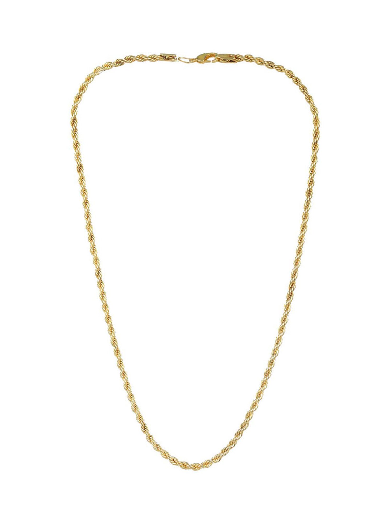 Bold by Priyaasi Gold-Plated Rope Chain for Men