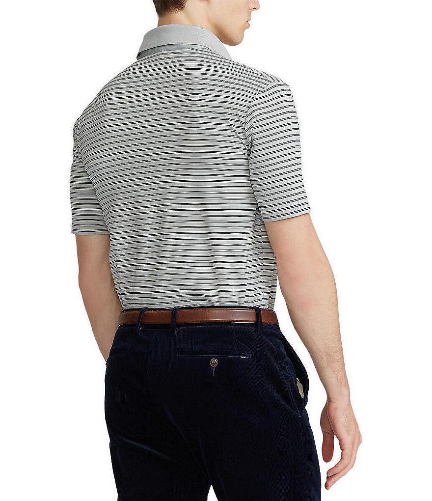 Polo Ralph Lauren Classic-Fit Airflow Jersey Performance Stretch Short-Sleeve Recycled Materials Polo Shirt