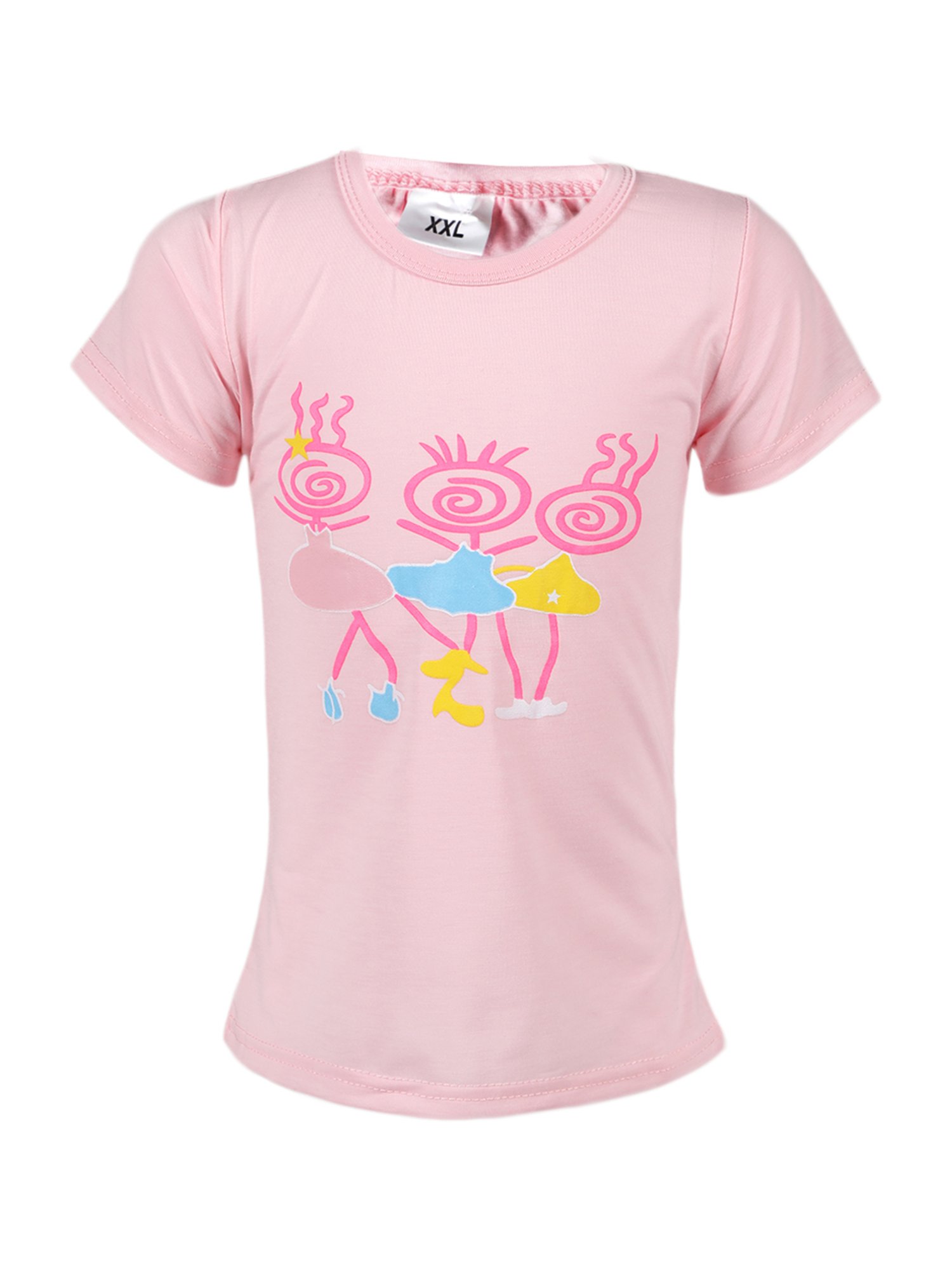 Passion Petals Kids Pink Cotton Printed Top