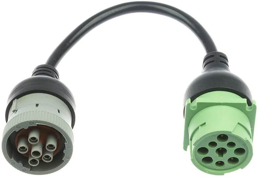 MasTrack | 6 pin / 9 pin Adapter | Cable J1939 to J1708 | 1 Foot | Adapter for Trucks and Cars |&hellip;