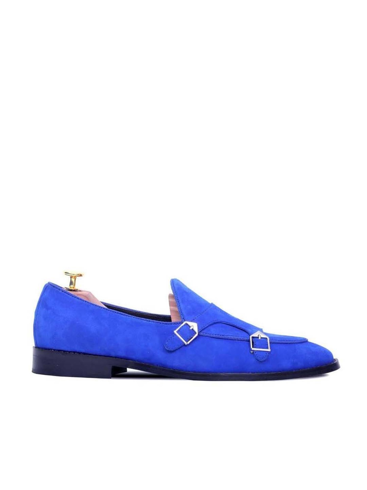 Griffin Men's Blue Monk Shoes
