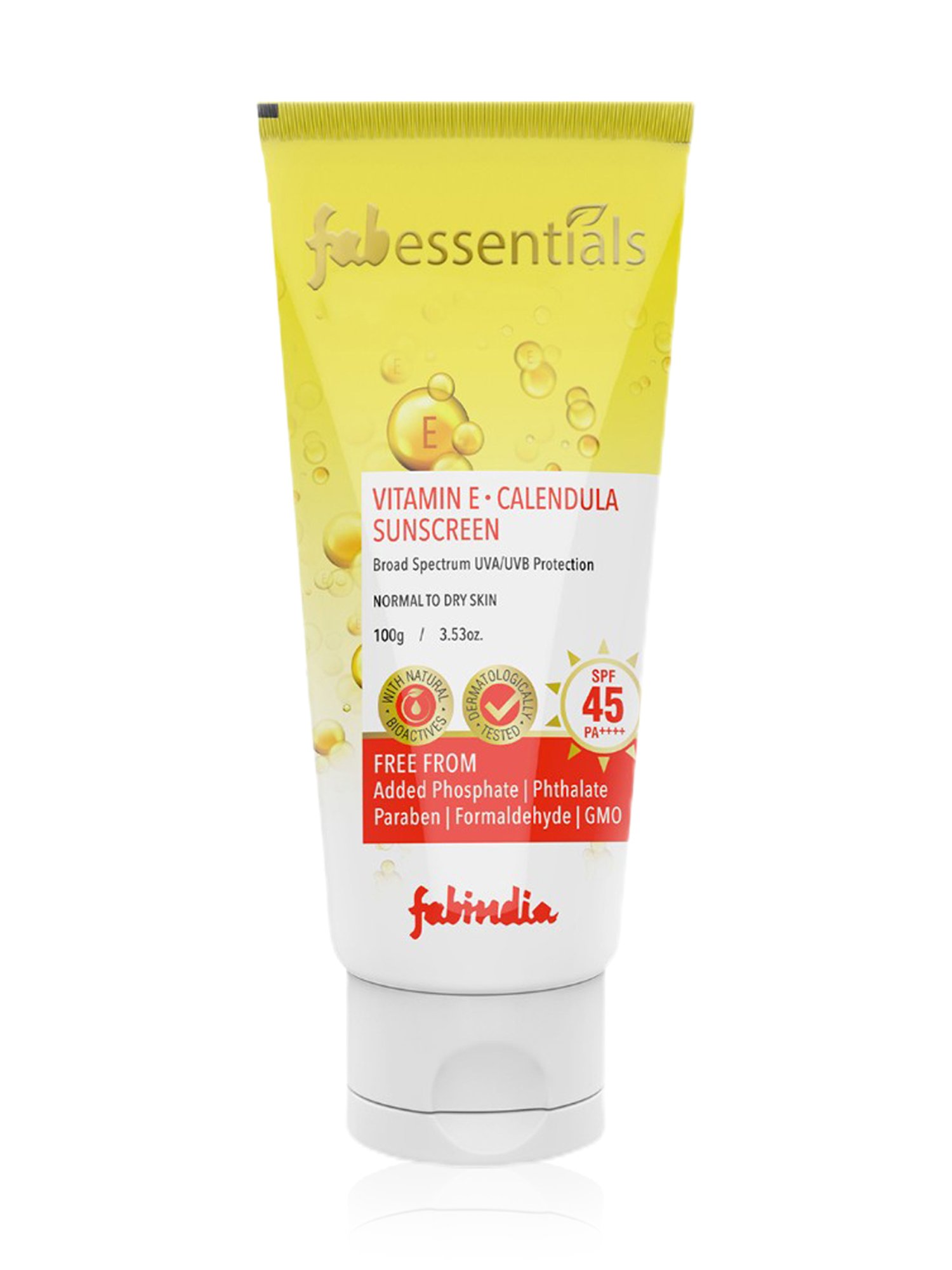 Fabessentials Vitamin E & Calendula Sunscreen - 100 gm