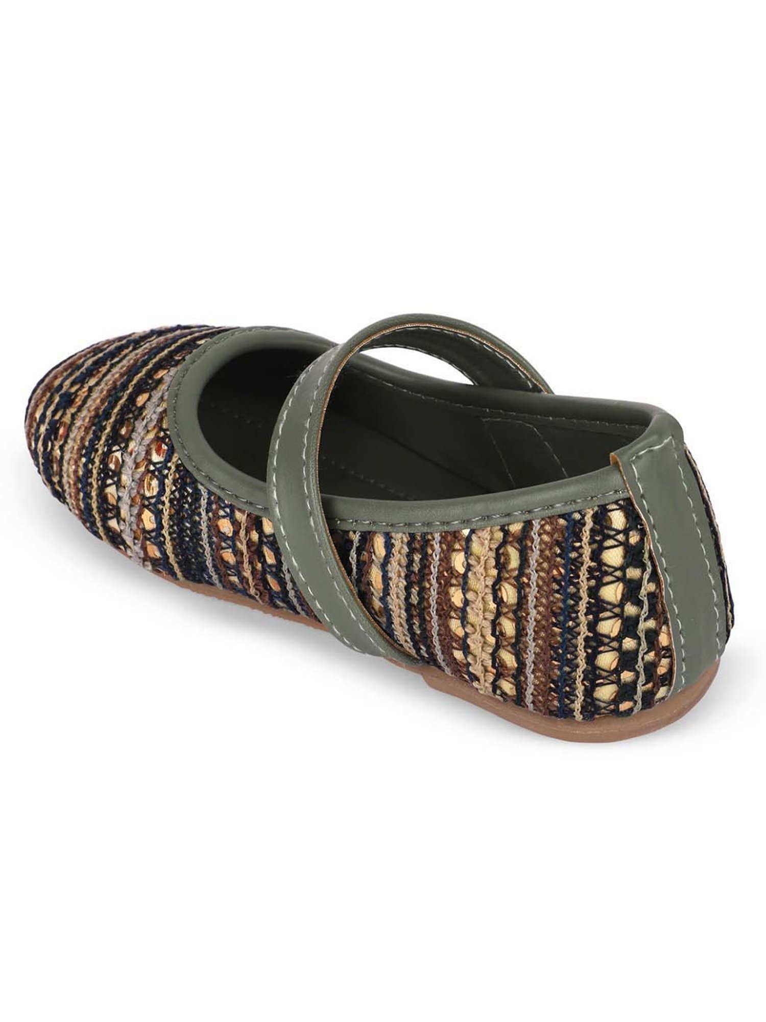 Minesole Kids Green Mary Jane Shoes